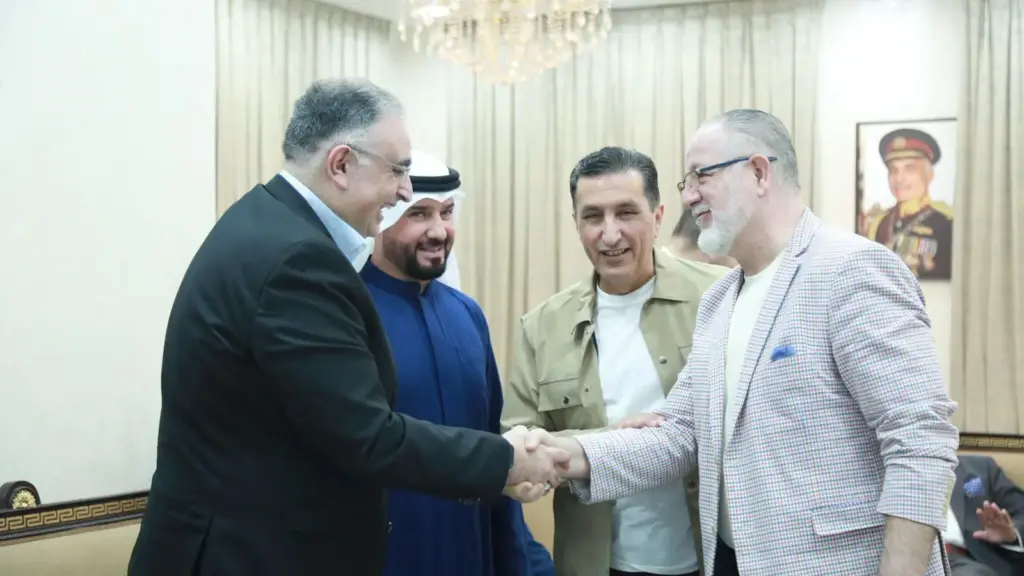 صورة من حفل عشاء رجال الأعمال مع القنصل الأردني