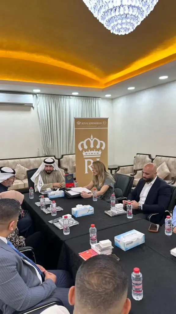 صورة من توقيع اتفاقية التعاون مع طيران الملكية الأردنية